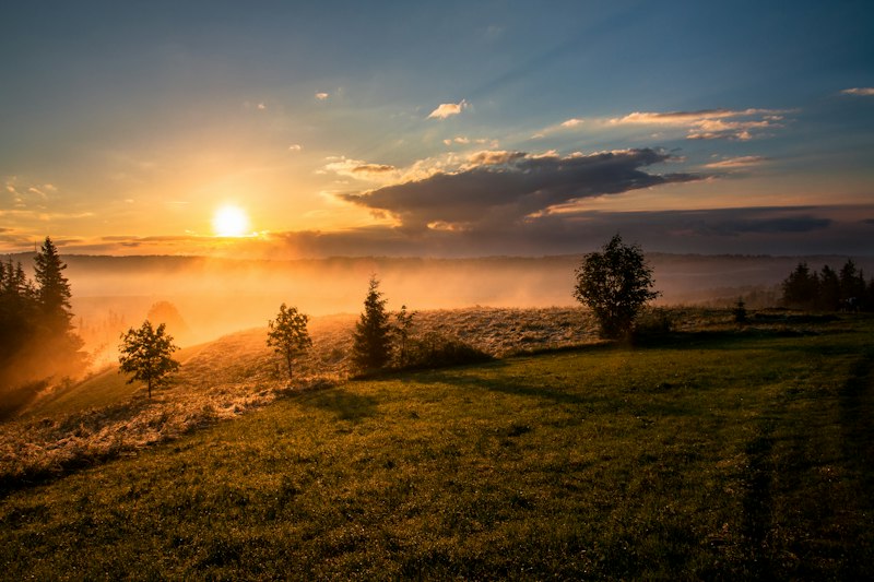 Sunset field retreat